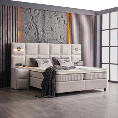 Liberta Opbergbed Licht-Grijs