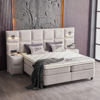 Liberta Opbergbed Licht-Grijs