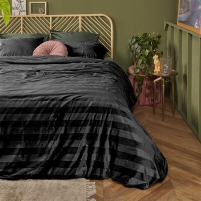Dekbedovertrek Velvet Zwart - Double Face