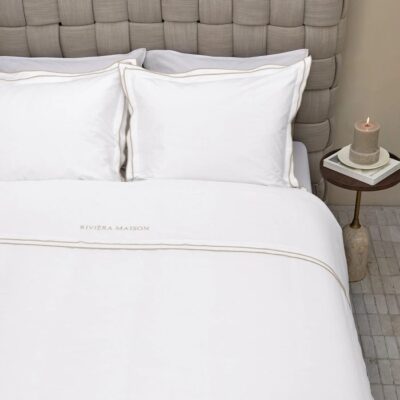 Riviera Maison Dekbedovertrek Salute Sand - Katoen